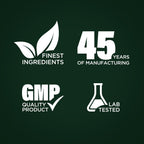 Close up of liquid chlorophyll mint flavor label details
