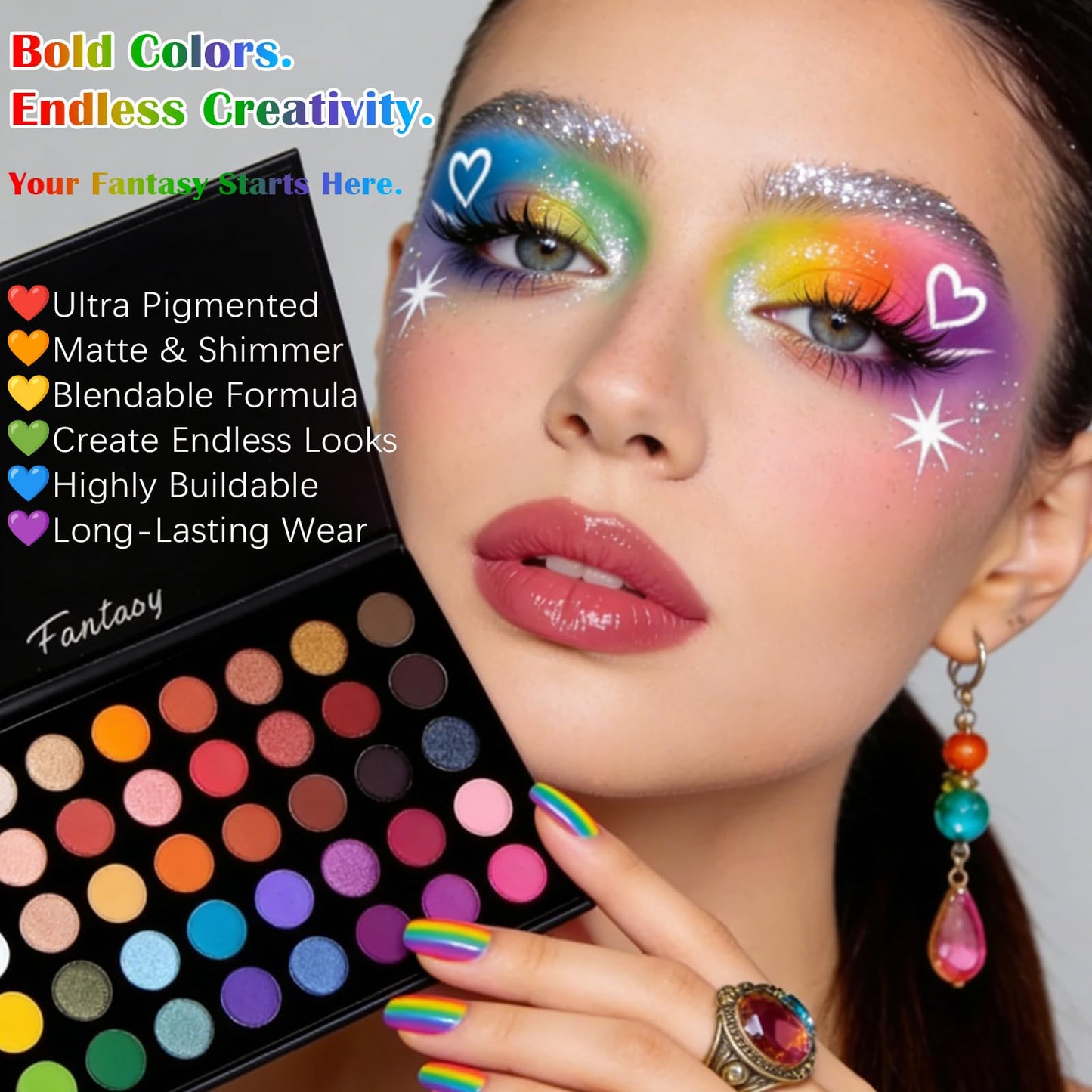 UCANBE makeup palette packaging side profile