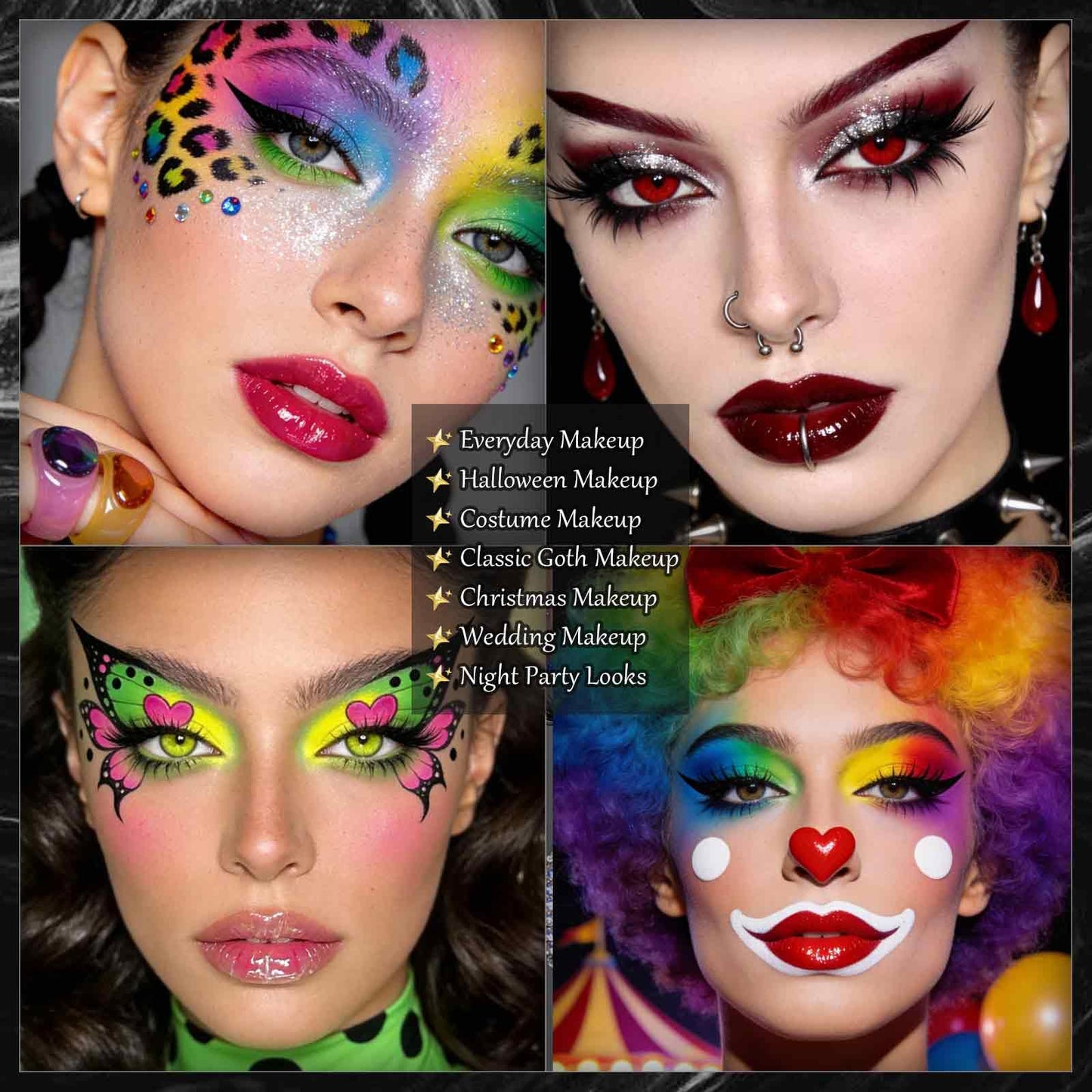 Professional eye makeup look created with UCANBE palette