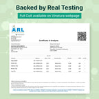 Graphic layout of VINATURA body detox capsules detailing the digestive support and odor balancing benefits.