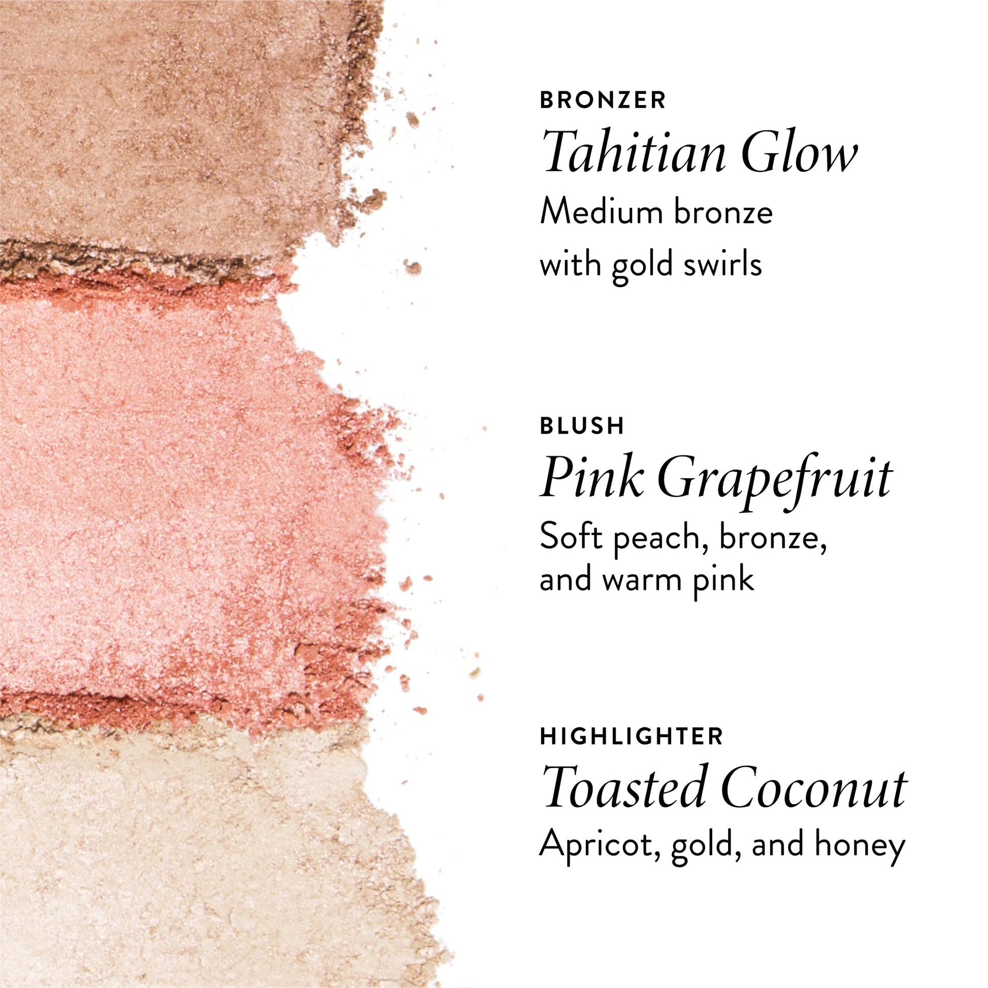 Back of Laura Geller New York baked trio palette packaging