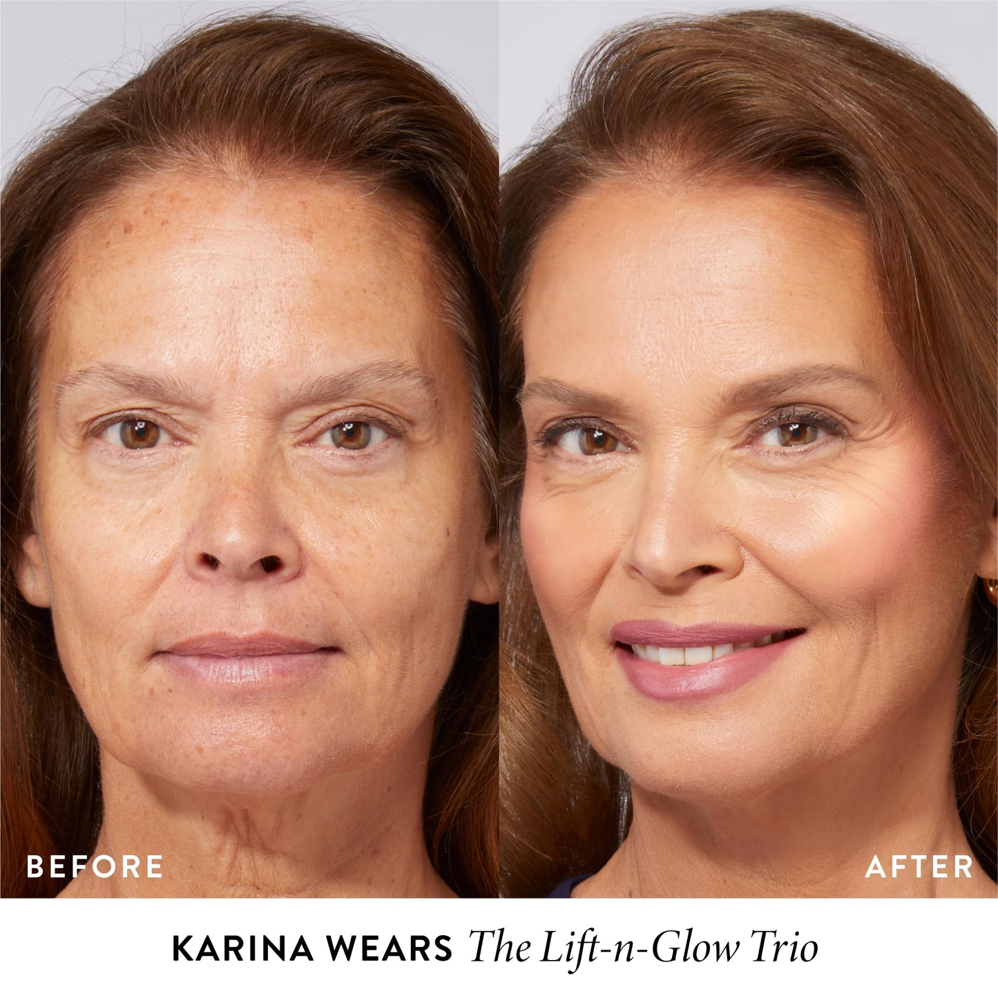 Detailed view of the three shades in the Laura Geller baked face palette