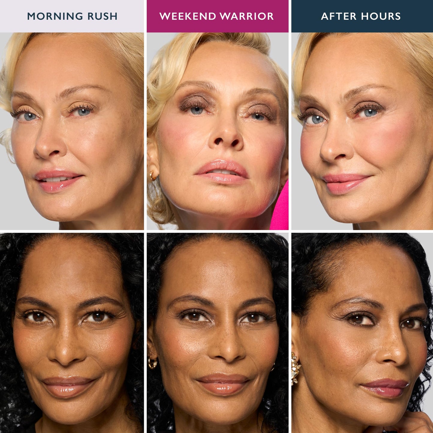 Detailed view of the blush shades in the Glam On The Go set