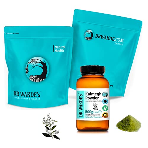 Dr Wakdes Kalmegh Powder 100 grams packaging showing ingredient facts and purity markers