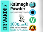 Fine texture of Dr Wakdes Andrographis Paniculata raw dried herbal powder close up view