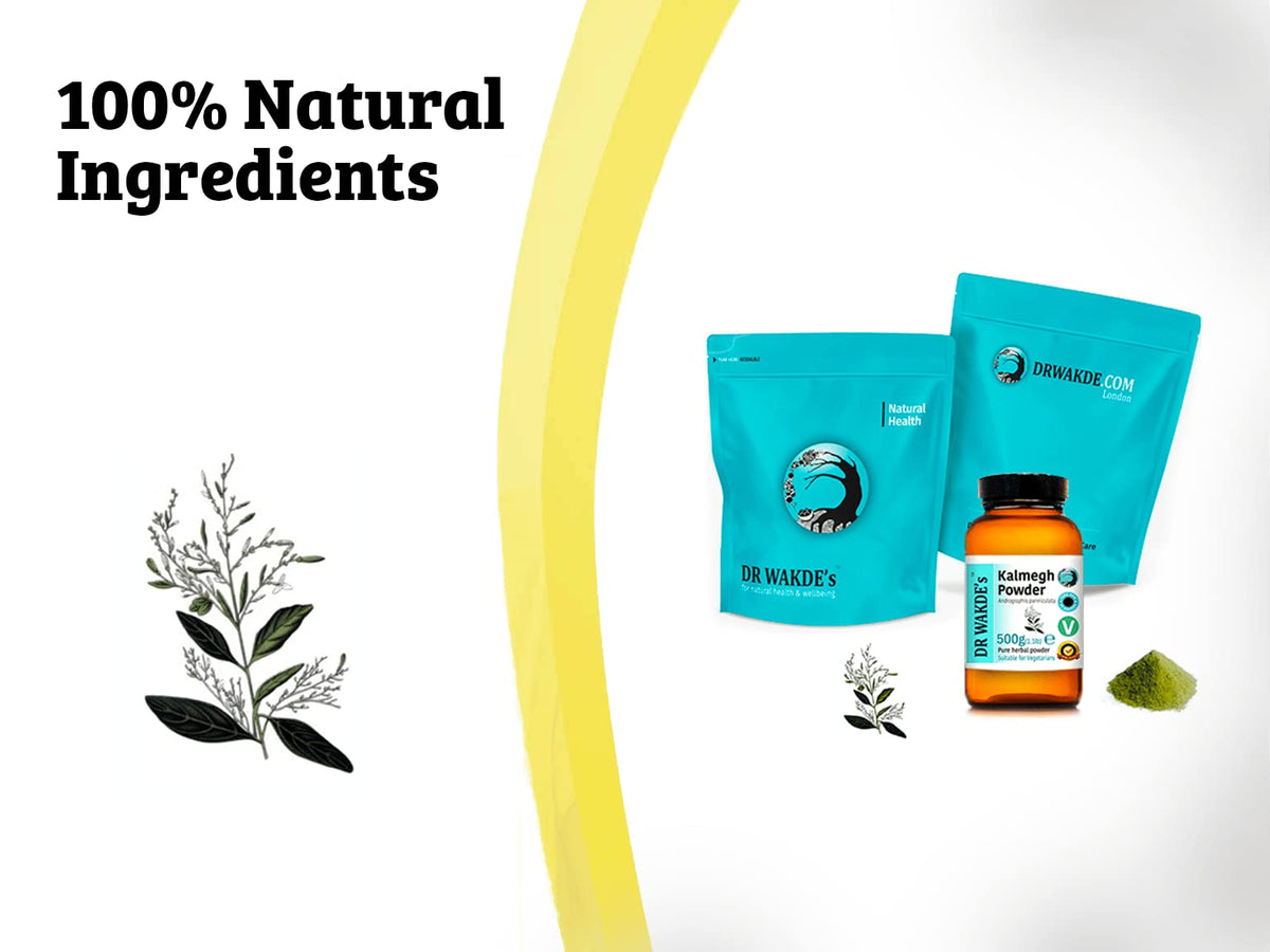 Dr Wakdes Andrographis Paniculata premium grade raw herbal leaf powder for immunity