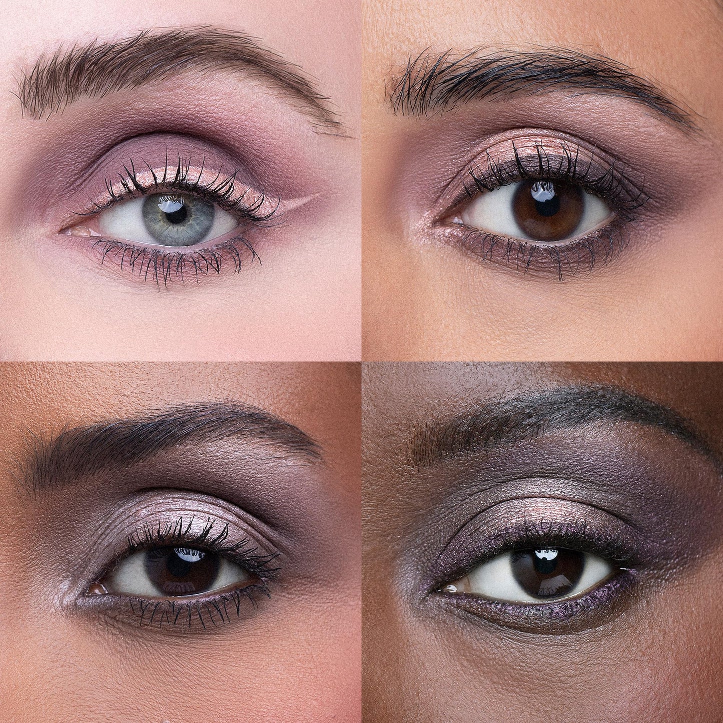 Close up of Urban Decay Naked 3 Mini shimmer and matte textures