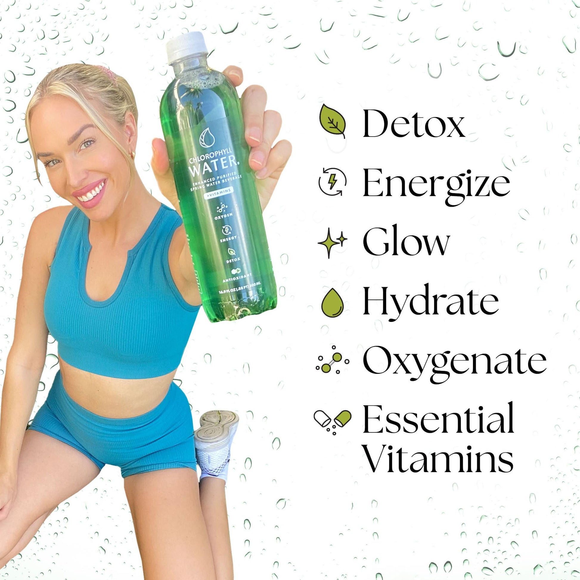 Alfalfa derived sodium copper chlorophyllin drink for daily body detox