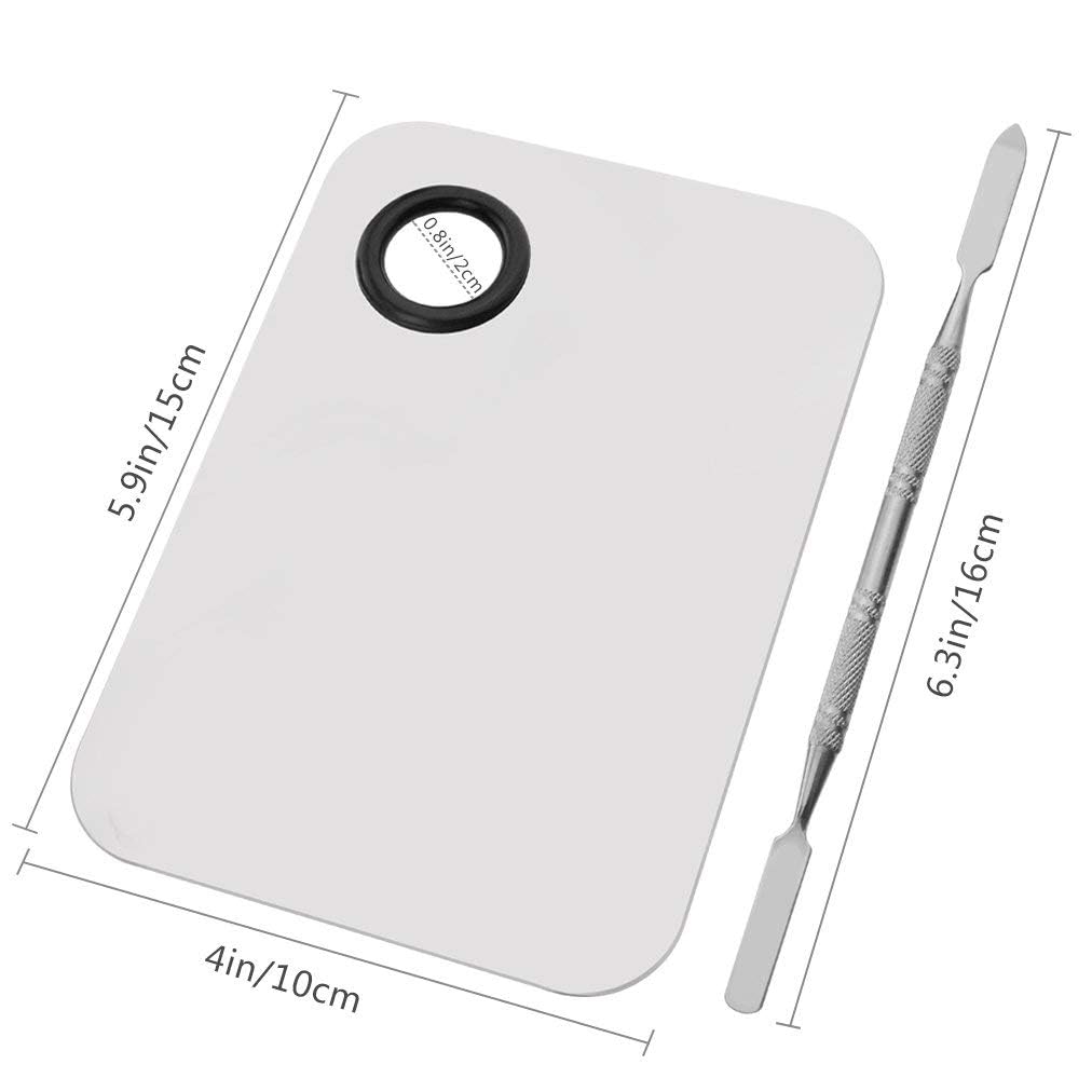 Sinen makeup palette showing rubber coated thumb hole detail