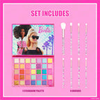 Townley Girl Barbie 35 Well Shadow Palette open showing 35 shades