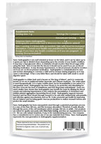 Authentic USA imported Nano Andrographis powder supplement label showcasing vegan and non GMO certifications