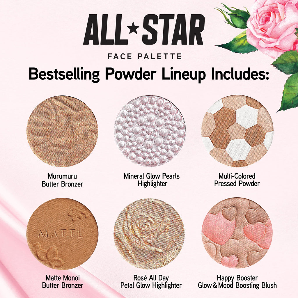 Physicians Formula All Star Face Palette open showing all six powder shades