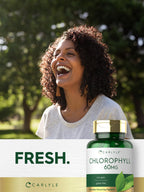 Carlyle Chlorophyll internal deodorizer and antioxidant capsules for daily wellness