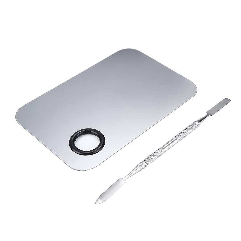 Akiro cosmetic mixing palette showing smooth surface texture