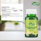 Organic Zing standardized andrographolide extract 60 vegetable capsules for respiratory health