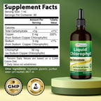 Best Naturals Liquid Chlorophyll supplement dropper close up with water mixing demonstration