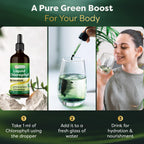 Best Naturals Liquid Chlorophyll Ultra Concentrate amber glass bottle showing supplement facts