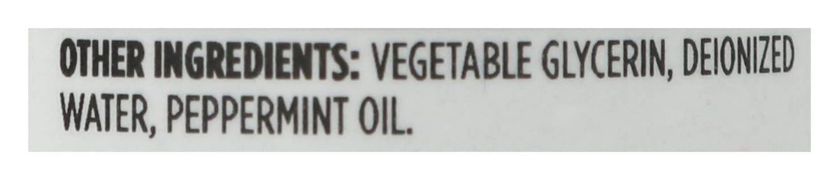 Side view of the thirty milliliter bottle highlighting vegan and non GMO product certifications.