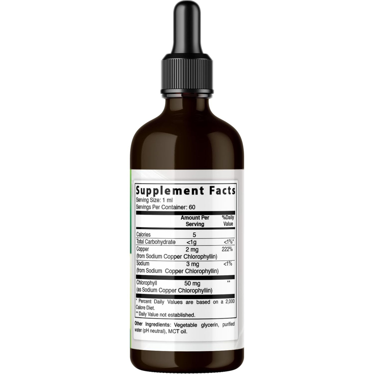 Full box packaging and bottle collection of Best Naturals Liquid Chlorophyll dietary supplement