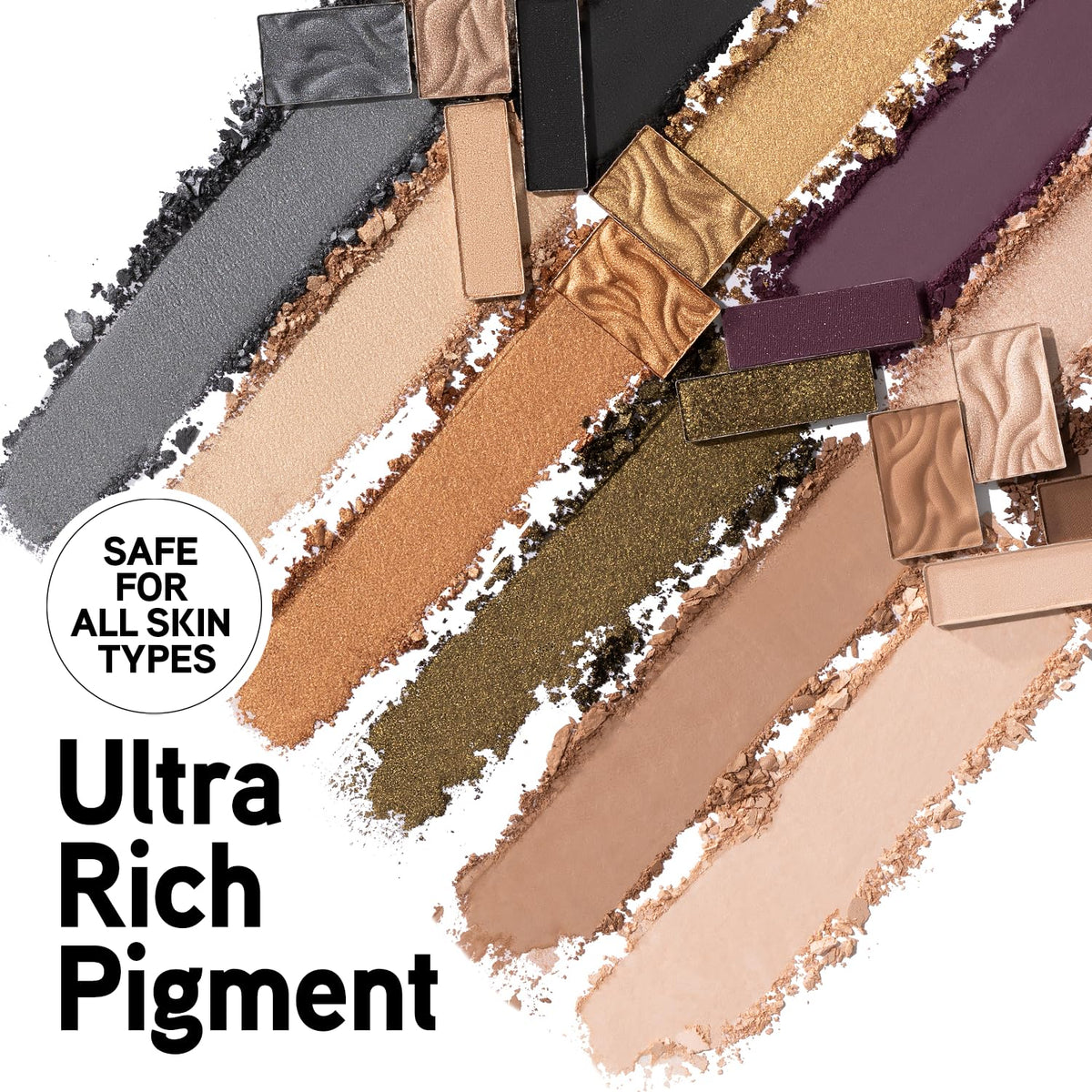 Physicians Formula Sultry Nights palette open showing 12 shades