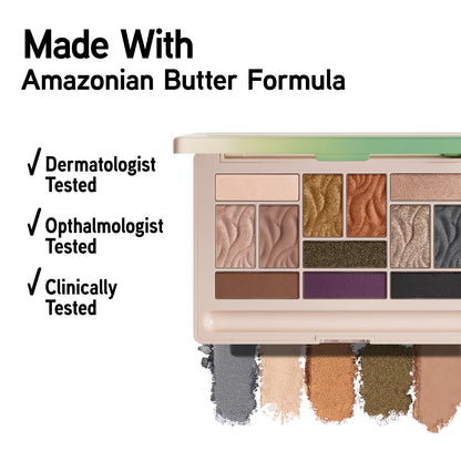 Swatches of Physicians Formula butter eyeshadow on skin