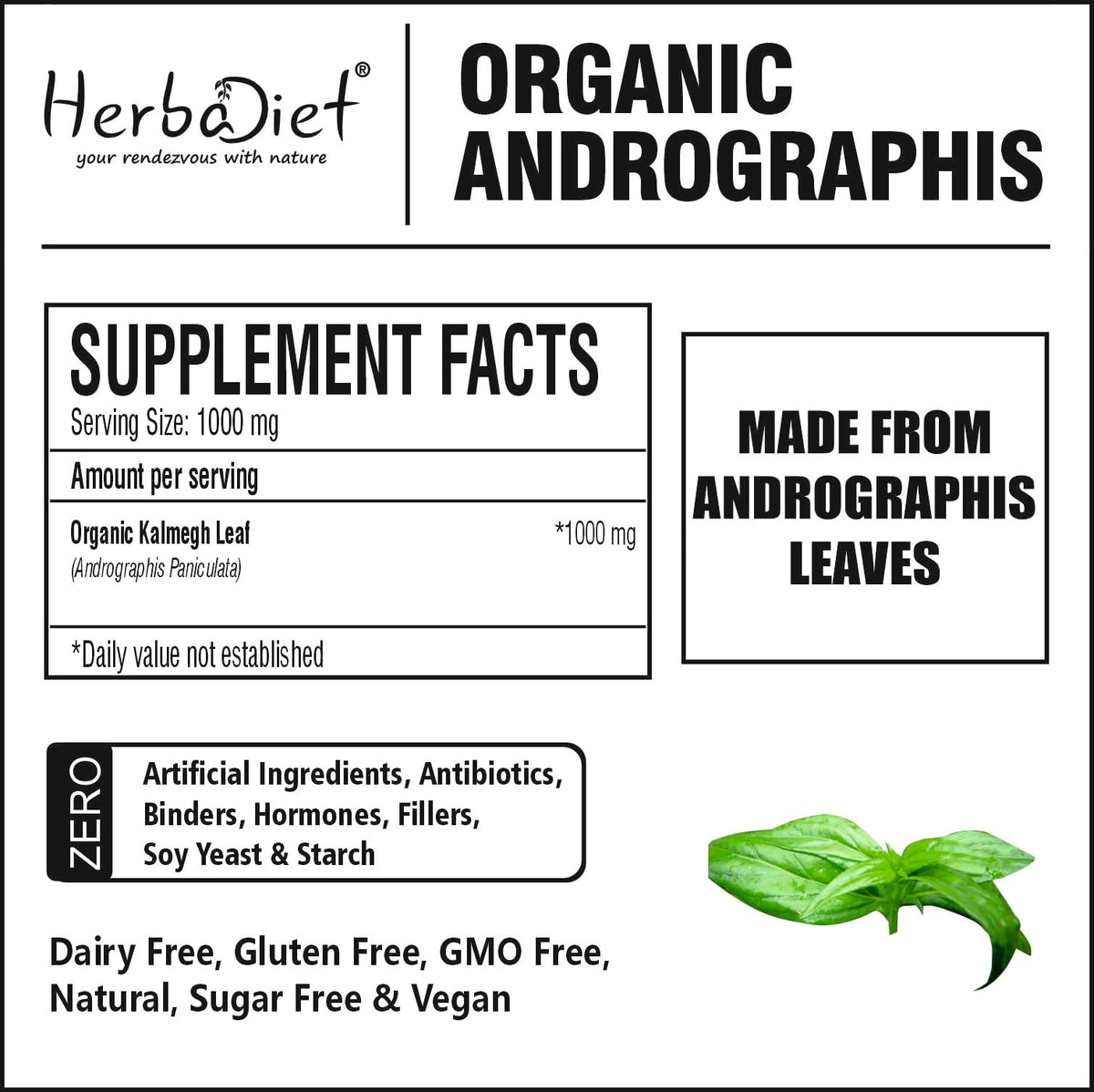 Authentic USA imported Herbadiet organic superfood health powder for Indian consumers