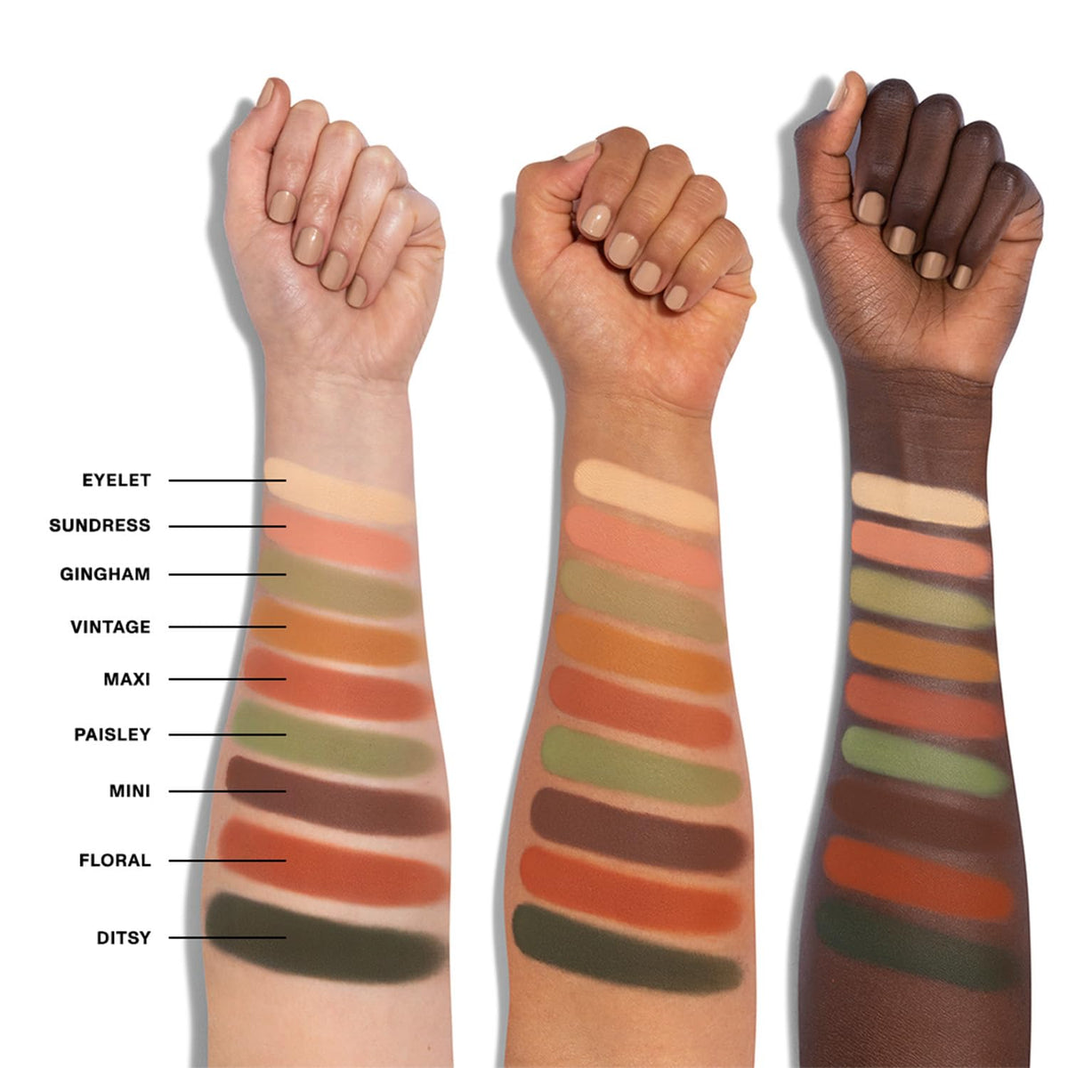 Morphe 9M Midnight Dune Artistry Palette close up of matte and shimmer pans