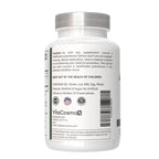 Authentic VitaCosmoX herbal supplement packaging showing non GMO and gluten free seals