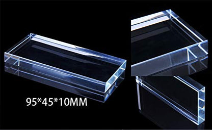 Sinen nail art glass palette showing transparent surface