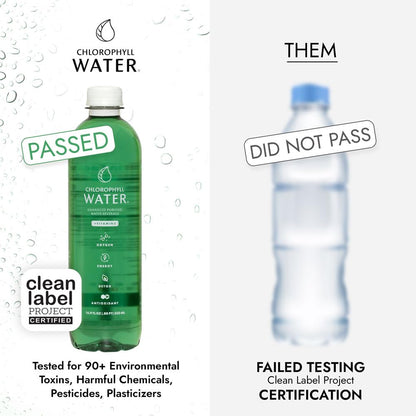 Chlorophyll Water refreshing mountain spring beverage for daily immune and hydration support.