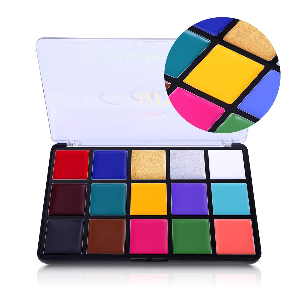 Open UCANBE 15 Color FX Makeup Palette displaying creamy oil-based pans