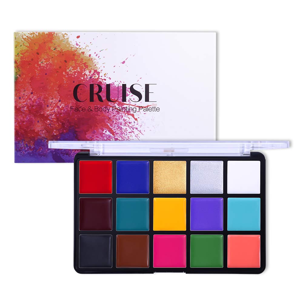 Swatches of UCANBE 15 Color Face and Body Paint on skin