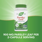 Authentic imported USA formulation bottle of Nature's Way green parsley leaf dietary supplement
