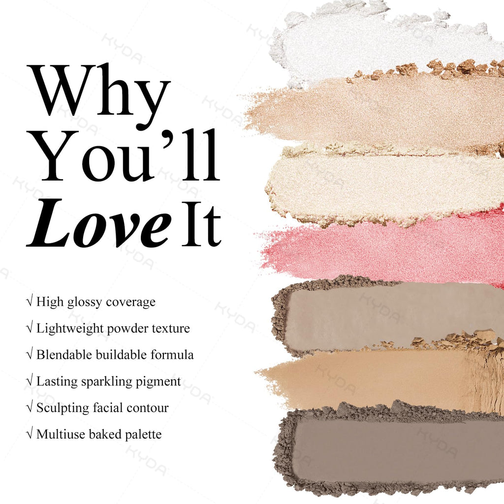 Close-up of smooth matte pressed powder texture in taupe