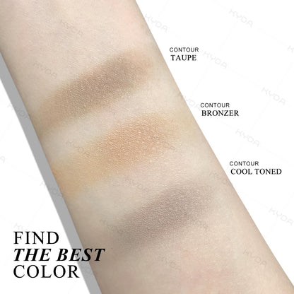 Close up of Kyda smooth matte contour powder texture