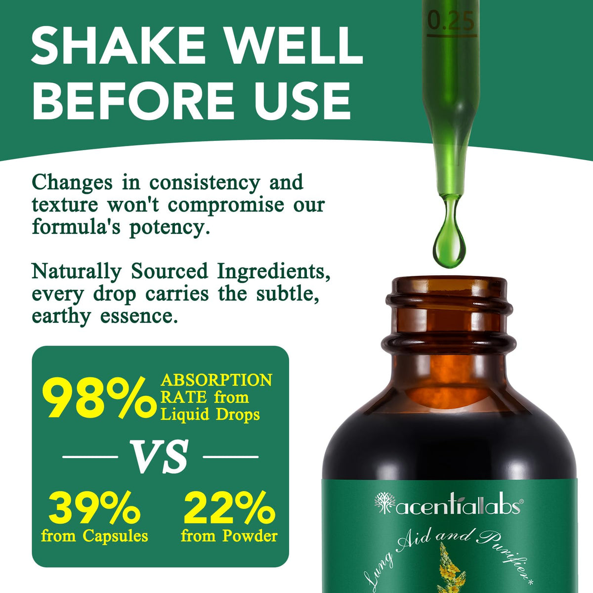 Two pack of Newseel vegan mullein leaf extract drops highlighting natural herbal ingredients.