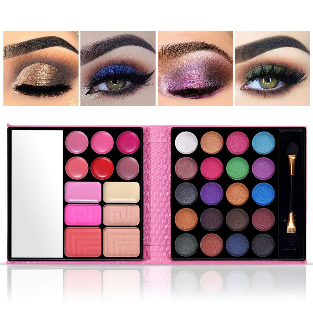 Top view of QiBest professional cosmetic palette