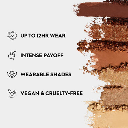 Urban Decay Naked Mini Eyeshadow Palette open showcasing 6 shimmer and matte shades