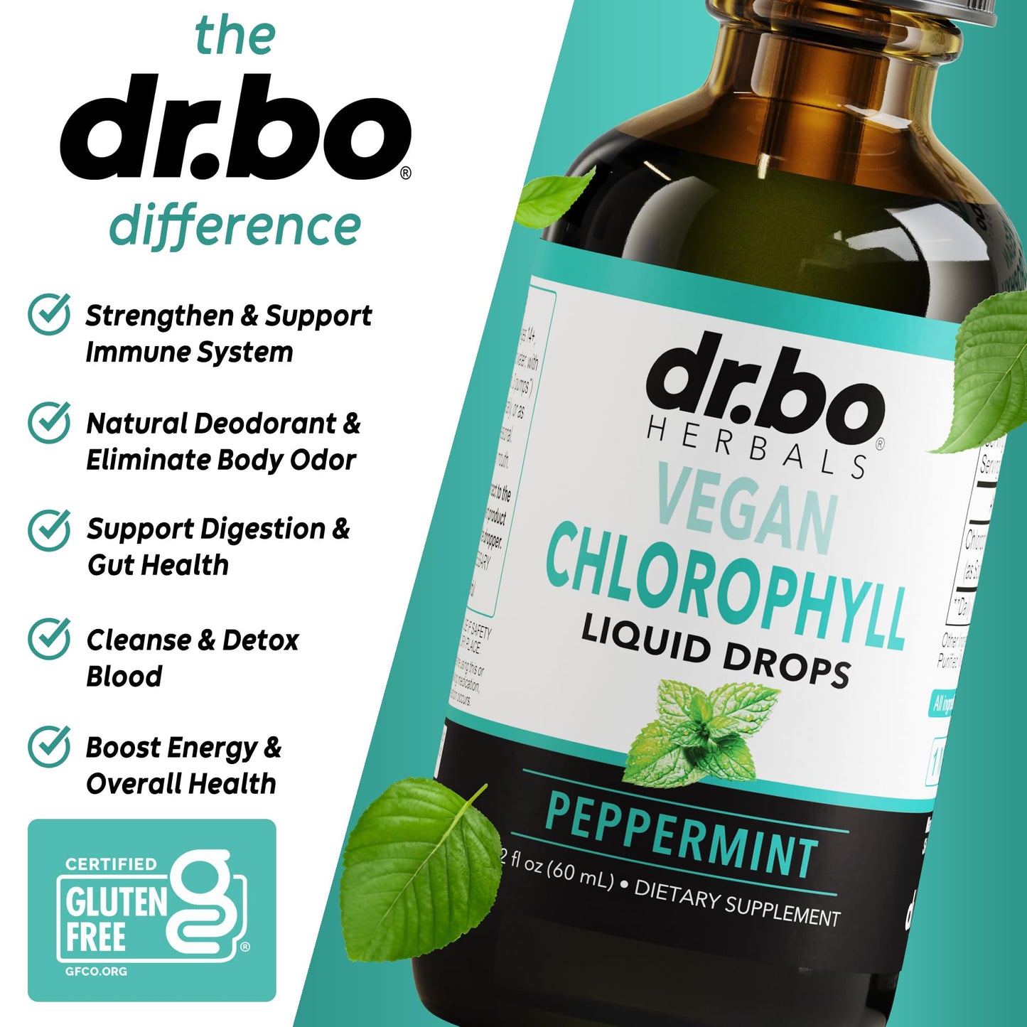 USA imported liquid chlorophyll for natural wellness routine