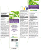 Naturalma alcohol free Green Chiretta tincture label showing supplement facts