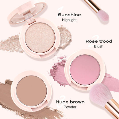 Open Color Nymph palette showing blush contour and highlighter shades