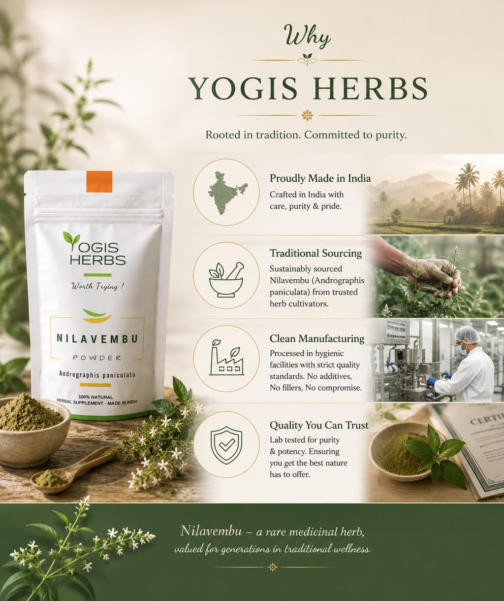 Full range presentation of Yogis Herbs imported personal care and wellness products packaging