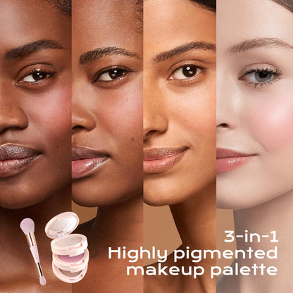 Application demonstration of Color Nymph 3-in-1 face kit