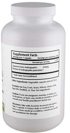 Back label of the immune health bottle showcasing vegan and gluten free certifications