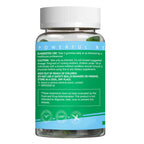 Close up of chewable sugar free mulberry leaf chlorophyll supplements.