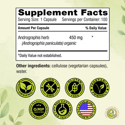 Green Dragon Botanicals non GMO gluten free immune defense capsules