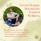 Premium imported Green Dragon Botanicals seasonal wellness dietary supplement bottle