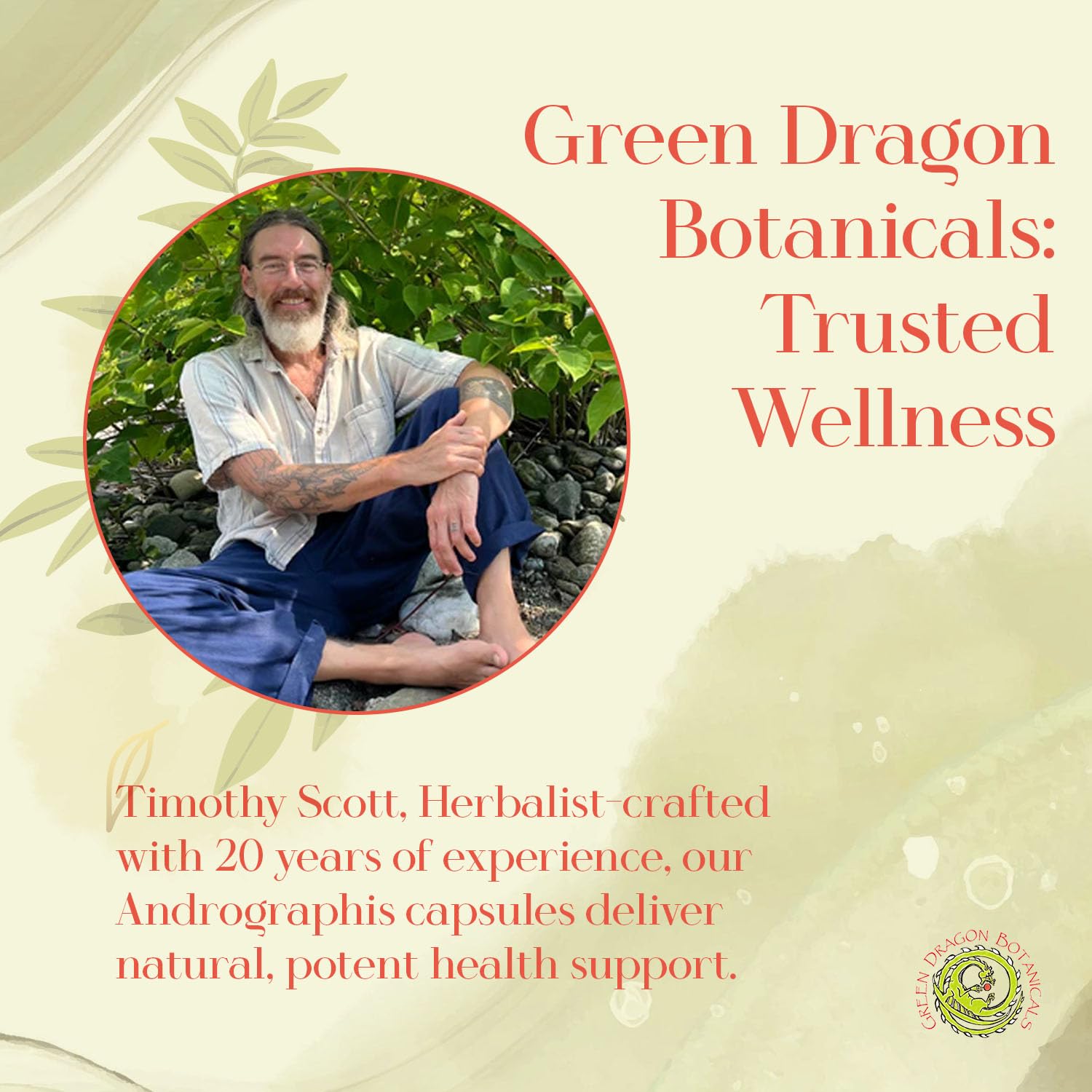 Premium imported Green Dragon Botanicals seasonal wellness dietary supplement bottle