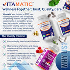 Authentic Vitamatic Andrographis Extract imported wellness supplement showing clean and pure formulation details.