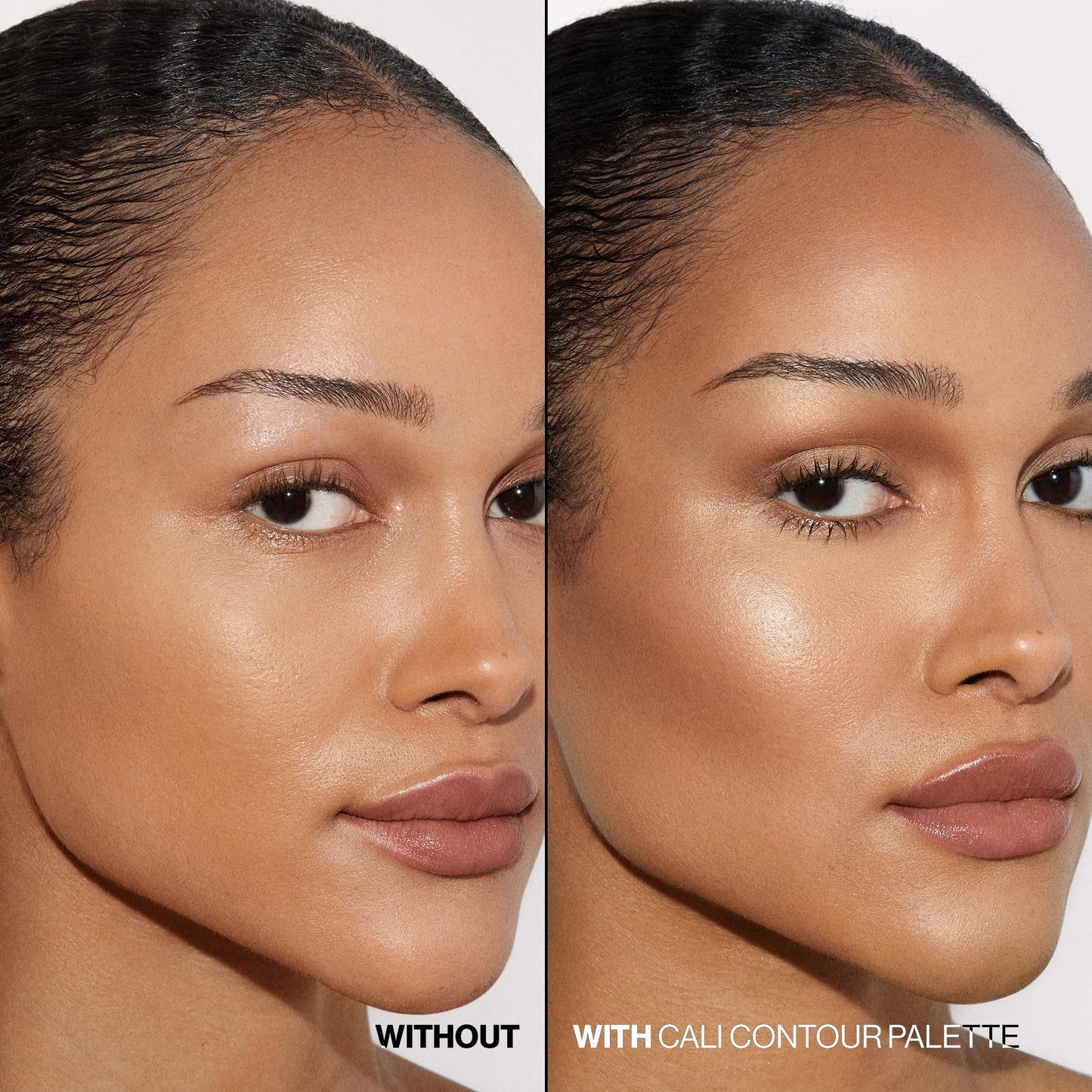 Smashbox contour and highlight kit open showing mirror